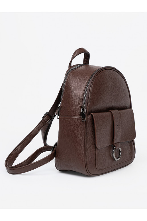 Pruunid värvi Seljakott eko-nahast Pruunid värvi Seljakott eko-nahast