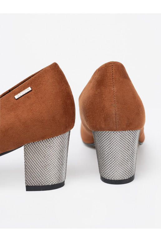 pruunid värvi poolsaapad z ozdobnym m obcasem pruunid värvi poolsaapad z ozdobnym m obcasem