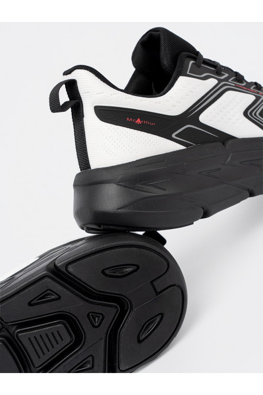 naiste kingad valge värv Mustad z siateczkową strukturą McArthur  naiste kingad valge värv Mustad z siateczkową strukturą McArthur