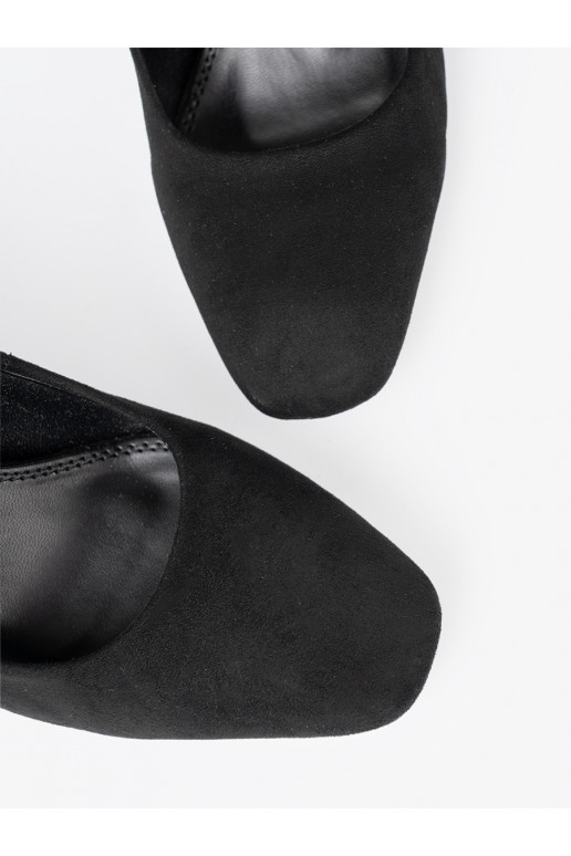 seemisnakhsed Kingad kõrge jämeda kontsaga