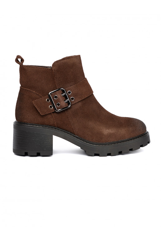 Hn d kotn kov kožen boty s ozdobnou sponou Hn d kotn kov kožen boty s ozdobnou sponou