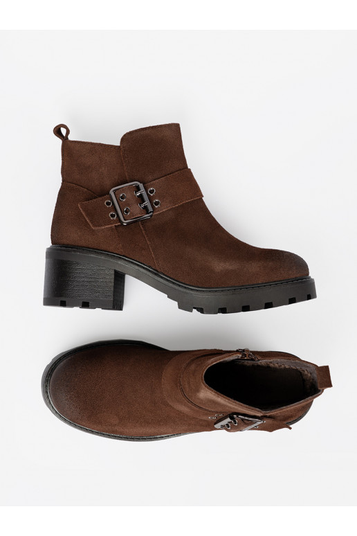 Hn d kotn kov kožen boty s ozdobnou sponou Hn d kotn kov kožen boty s ozdobnou sponou