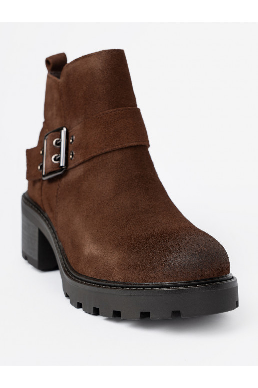 Hn d kotn kov kožen boty s ozdobnou sponou Hn d kotn kov kožen boty s ozdobnou sponou