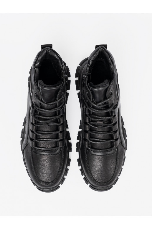 Must  Saapad z grubą podeszwą Sergio Leone