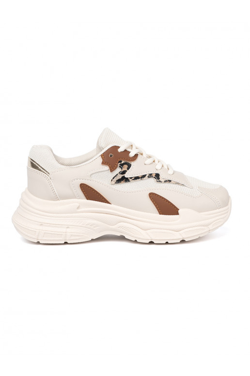 beeži värvi Massiivse platvormiga tossud mudelkingad