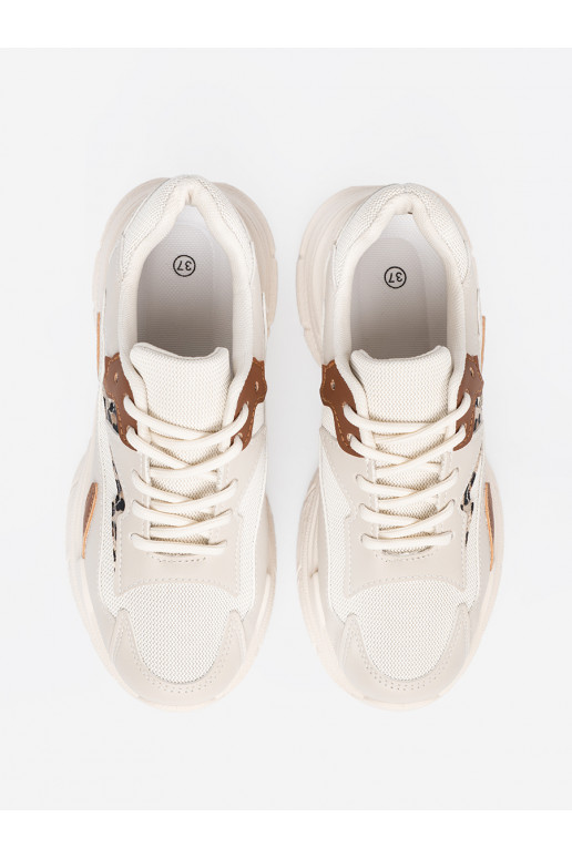 beeži värvi Massiivse platvormiga tossud mudelkingad