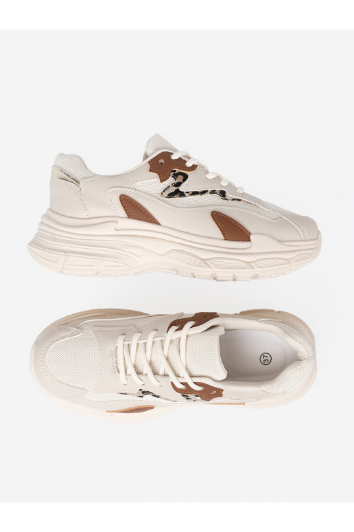 beeži värvi Massiivse platvormiga tossud mudelkingad