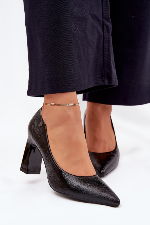 Kõrge kontsaga kingad Vinceza 62252 Must