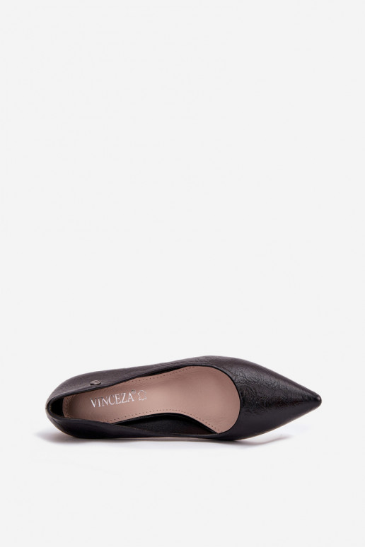 Kõrge kontsaga kingad Vinceza 62252 Must