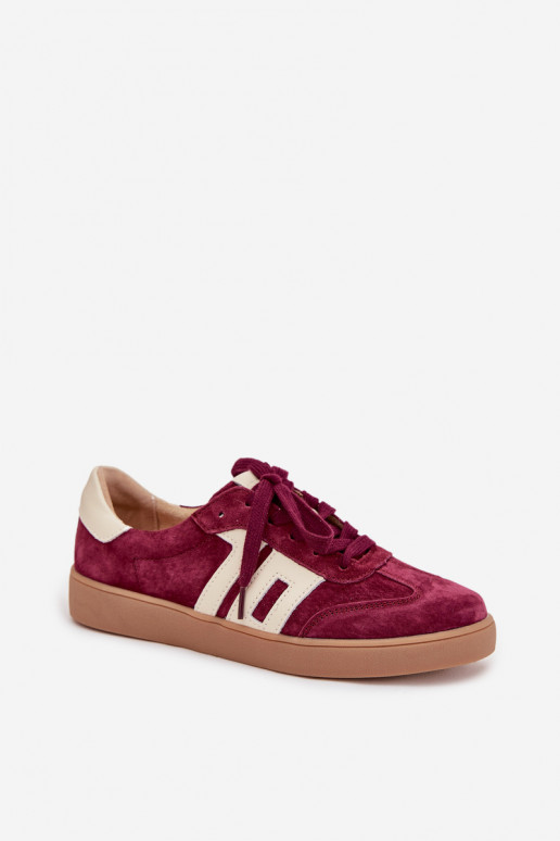 Suedes naiste spordistiilis kingad „Vinceza 79557" bordo värvi