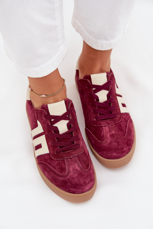 Suedes naiste spordistiilis kingad „Vinceza 79557" bordo värvi