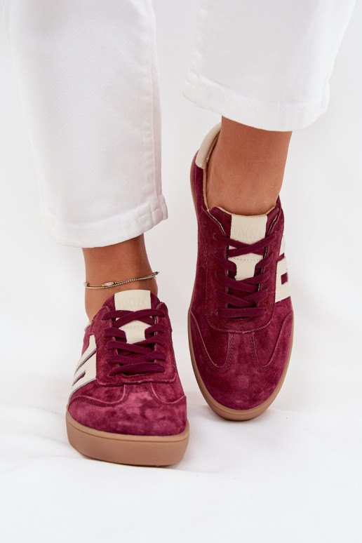 Suedes naiste spordistiilis kingad „Vinceza 79557" bordo värvi