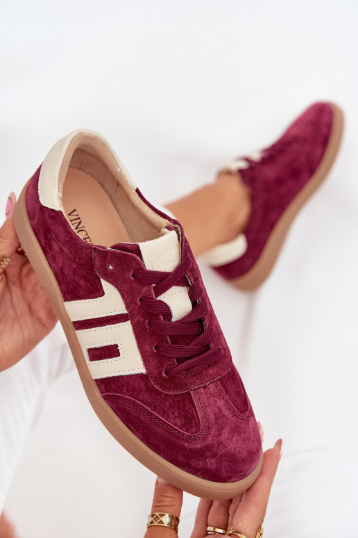 Suedes naiste spordistiilis kingad „Vinceza 79557" bordo värvi
