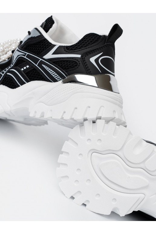 Must Naiste kingad z białą kokardą i koralikami