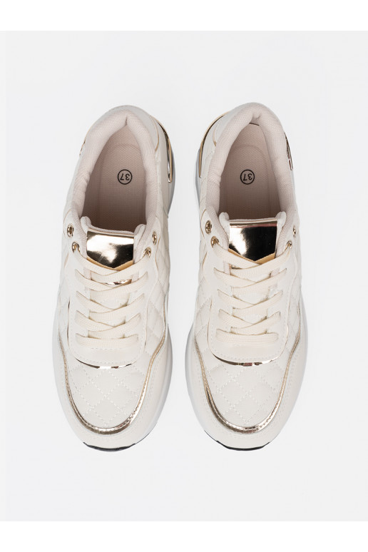 beeži värvi Naiste kingad z połyskującymi mi akcentami