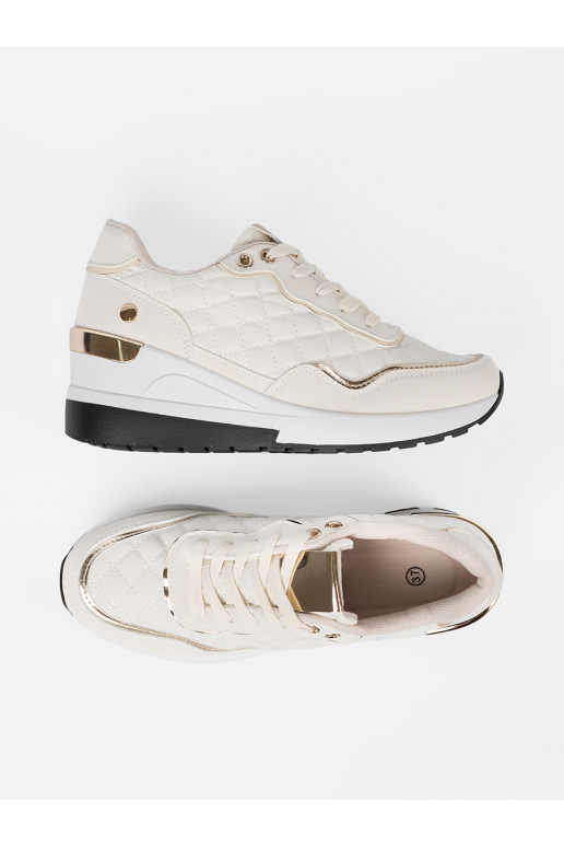 beeži värvi Naiste kingad z połyskującymi mi akcentami