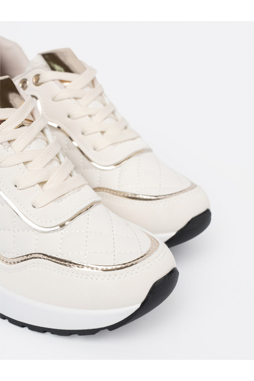 beeži värvi Naiste kingad z połyskującymi mi akcentami