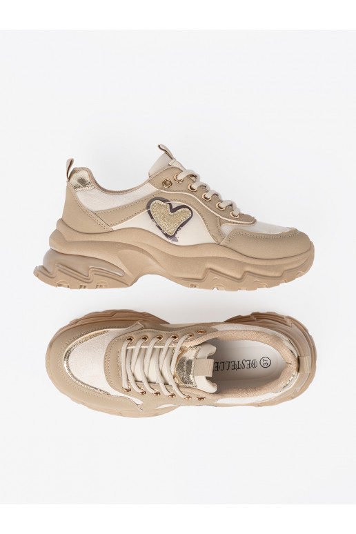 beeži värvi Naiste kingad z ozdobnym m m