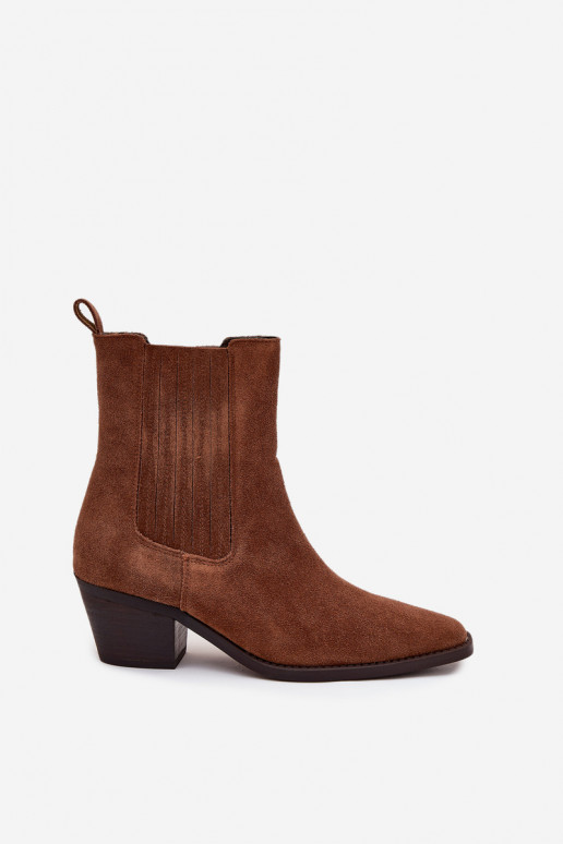 seemisnakhsed Naiste poolsaapad pruunid värvi Arelia