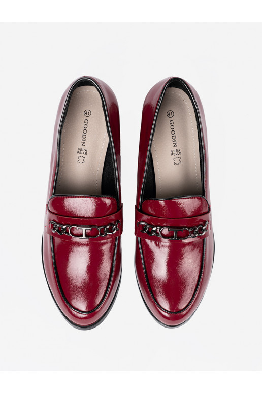 bordoo-värvi naiste omad kingad kõrgetel kontsadel