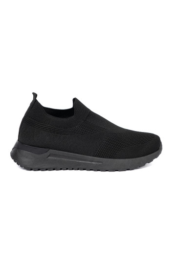 Spordistiilis kingad typu slip-on must värvm kolorze