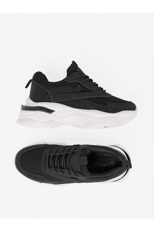 Must  Naiste kingad na grubej valge värvj podeszwie