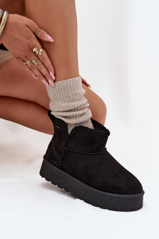 nööpidega lumesaapad  platvormiga Z Przeszyciami Big Star SS274128 Must