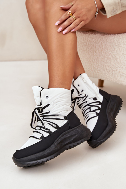 nööpidega lumesaapad   Big Star SS274060 Valget-Must