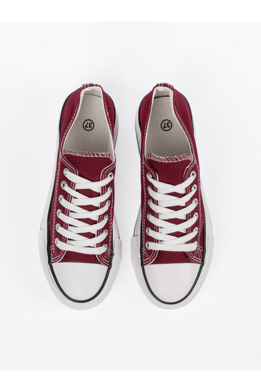  burgundi värvi kingad platvormiga