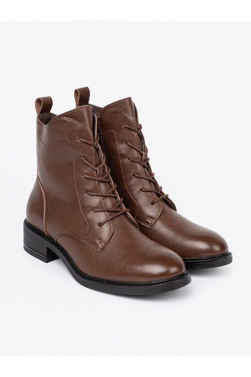 pruunid värvi  lumesaapad z niskim obcasem Sergio Leone