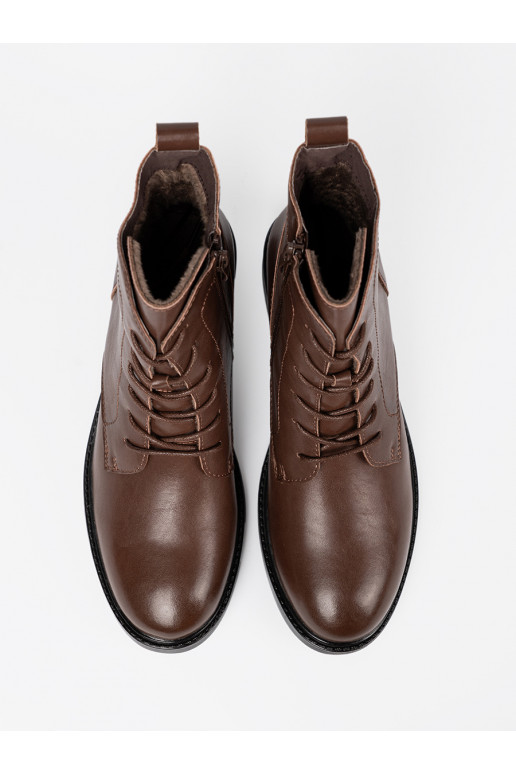 pruunid värvi  lumesaapad z niskim obcasem Sergio Leone