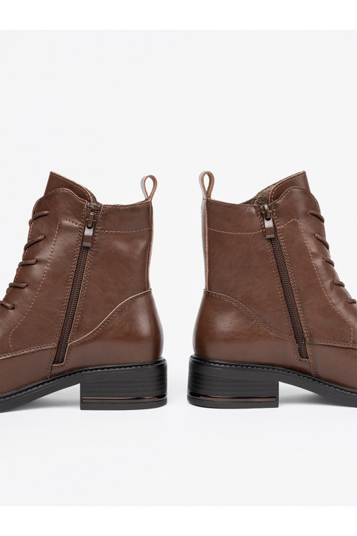 pruunid värvi  lumesaapad z niskim obcasem Sergio Leone