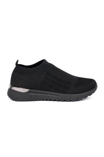 Must spordijalatsidy slip-on z siateczkową cholewką