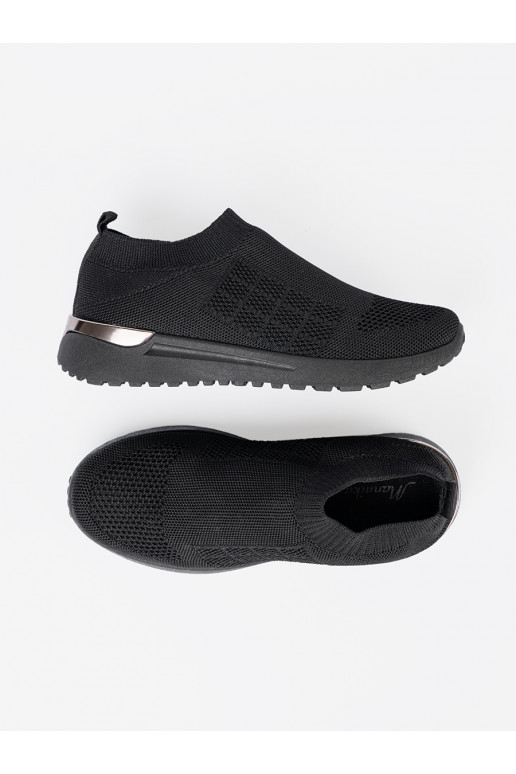 Must spordijalatsidy slip-on z siateczkową cholewką