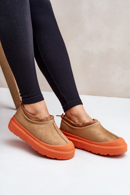 nööpidega lumesaapad  platvormiga  pruunid värvi Izamine