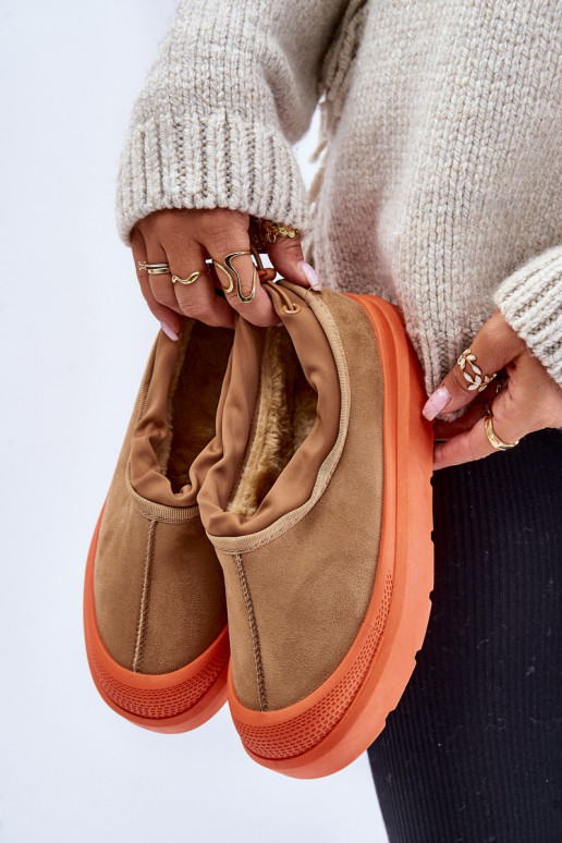 nööpidega lumesaapad  platvormiga  pruunid värvi Izamine