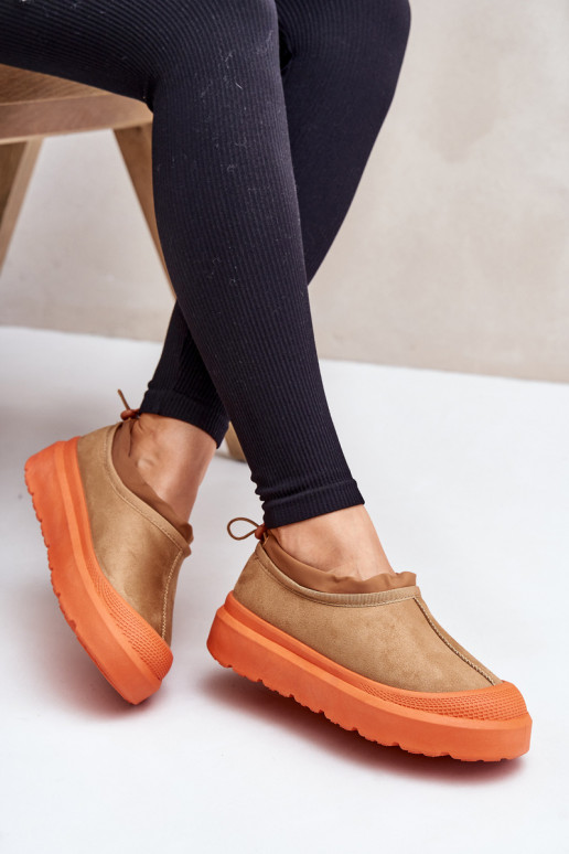 nööpidega lumesaapad  platvormiga  pruunid värvi Izamine