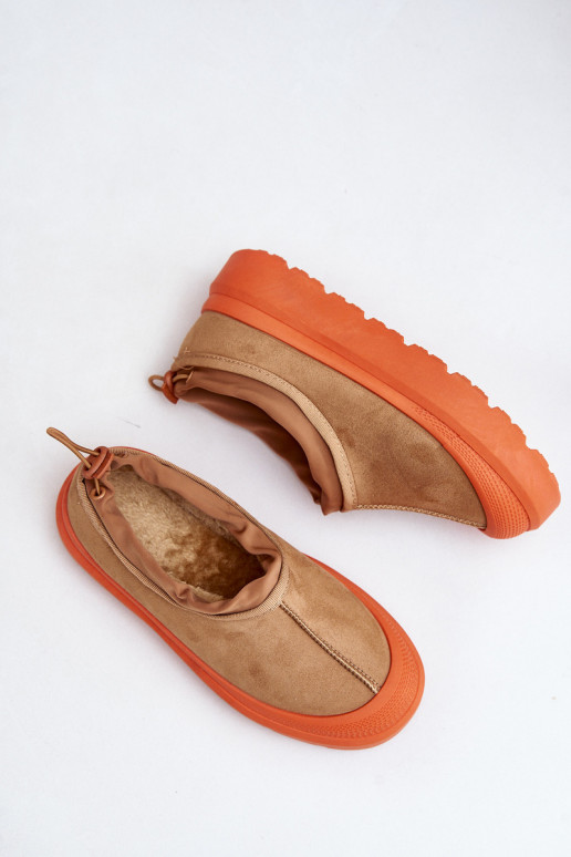 nööpidega lumesaapad  platvormiga  pruunid värvi Izamine