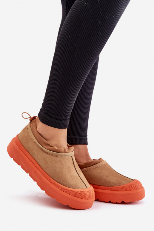 nööpidega lumesaapad  platvormiga  pruunid värvi Izamine