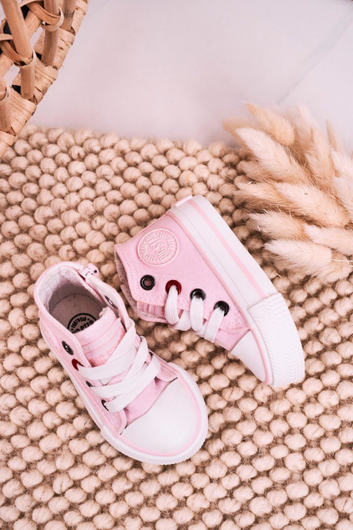 Laste kingad kiviklibuga tõmblukuga BIG STAR HH374191 Tumeroosad värvi Laste kingad kiviklibuga tõmblukuga BIG STAR HH374191 Tumeroosad värvi