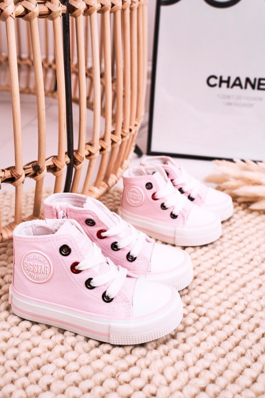 Laste kingad kiviklibuga tõmblukuga BIG STAR HH374191 Tumeroosad värvi Laste kingad kiviklibuga tõmblukuga BIG STAR HH374191 Tumeroosad värvi