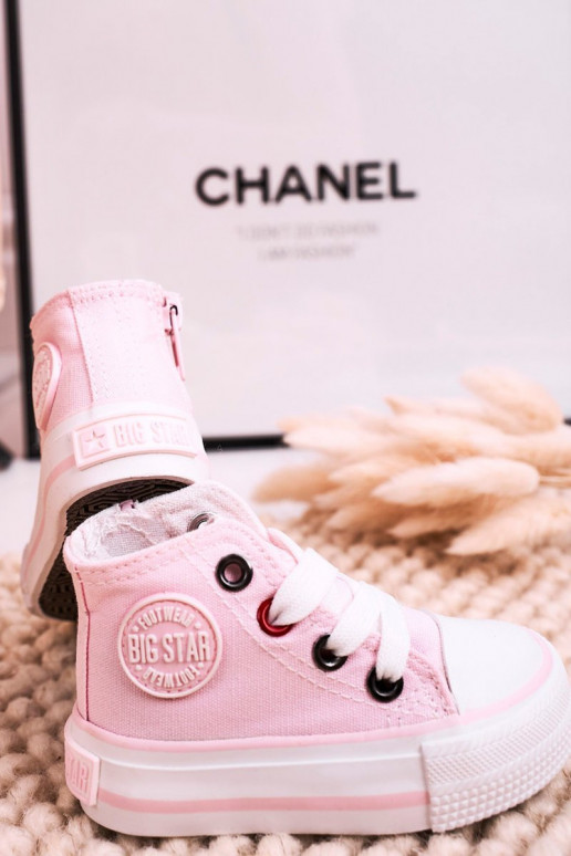 Laste kingad kiviklibuga tõmblukuga BIG STAR HH374191 Tumeroosad värvi Laste kingad kiviklibuga tõmblukuga BIG STAR HH374191 Tumeroosad värvi