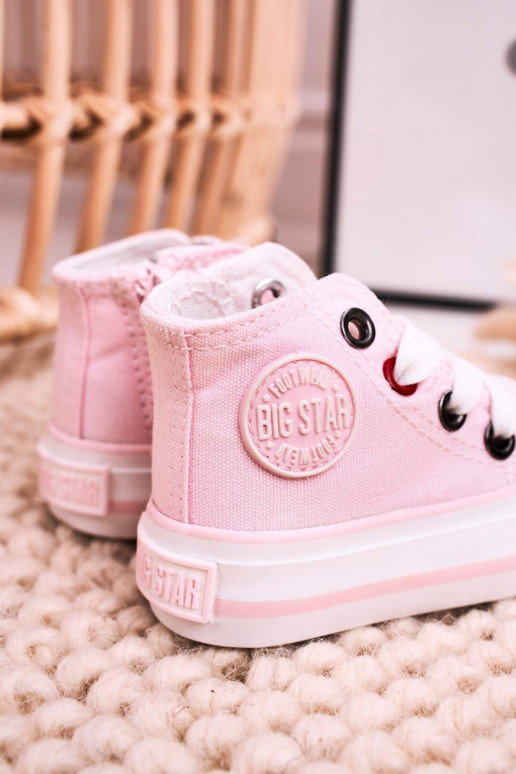 Laste kingad kiviklibuga tõmblukuga BIG STAR HH374191 Tumeroosad värvi Laste kingad kiviklibuga tõmblukuga BIG STAR HH374191 Tumeroosad värvi