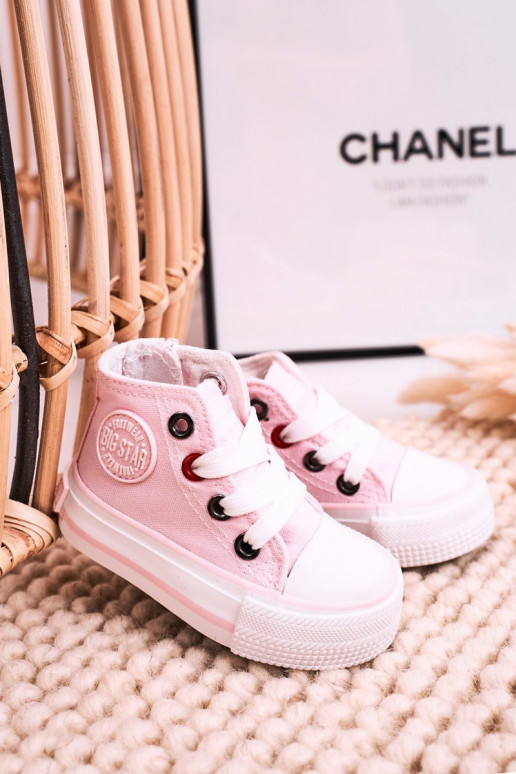 Laste kingad kiviklibuga tõmblukuga BIG STAR HH374191 Tumeroosad värvi Laste kingad kiviklibuga tõmblukuga BIG STAR HH374191 Tumeroosad värvi