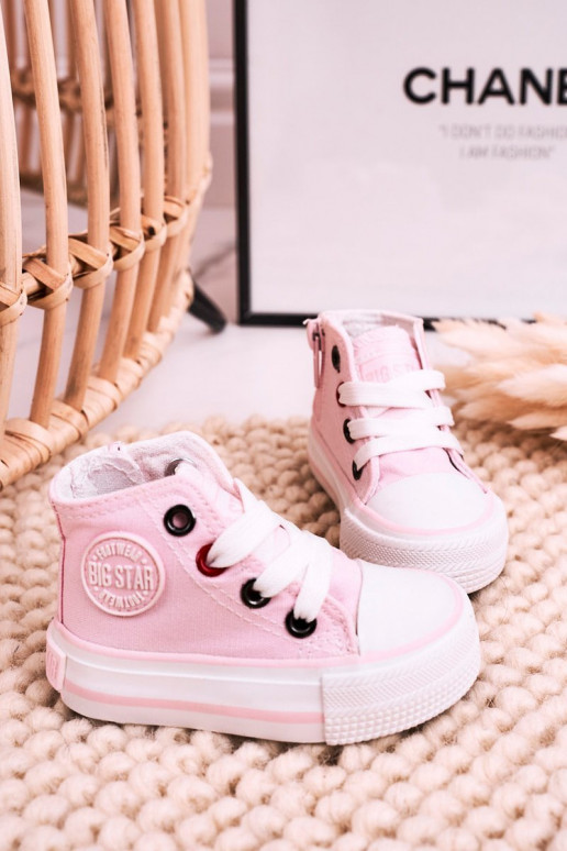 Laste kingad kiviklibuga tõmblukuga BIG STAR HH374191 Tumeroosad värvi Laste kingad kiviklibuga tõmblukuga BIG STAR HH374191 Tumeroosad värvi