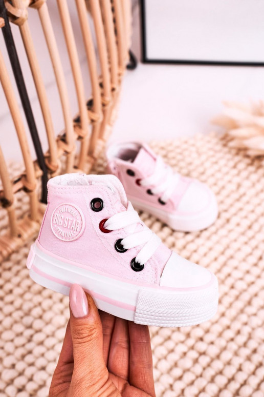 Laste kingad kiviklibuga tõmblukuga BIG STAR HH374191 Tumeroosad värvi Laste kingad kiviklibuga tõmblukuga BIG STAR HH374191 Tumeroosad värvi