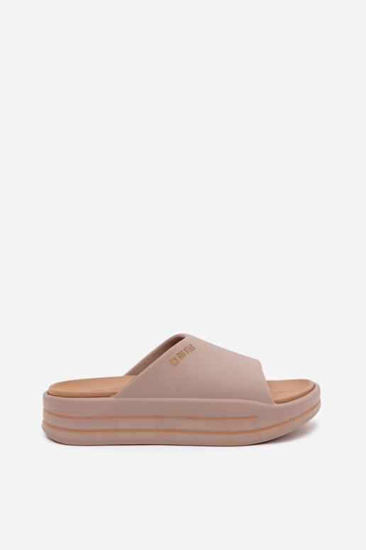Naiste sussid platvormiga Big Star SS274424 liivatooni