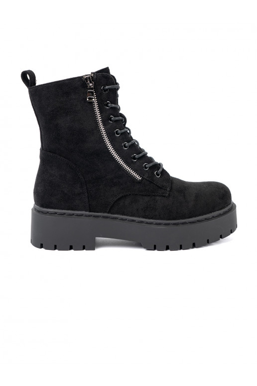 jalanõud  Mustad z zamszowym wykończeniem