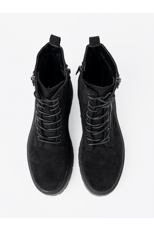 jalanõud  Mustad z zamszowym wykończeniem