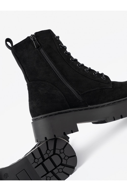 jalanõud  Mustad z zamszowym wykończeniem